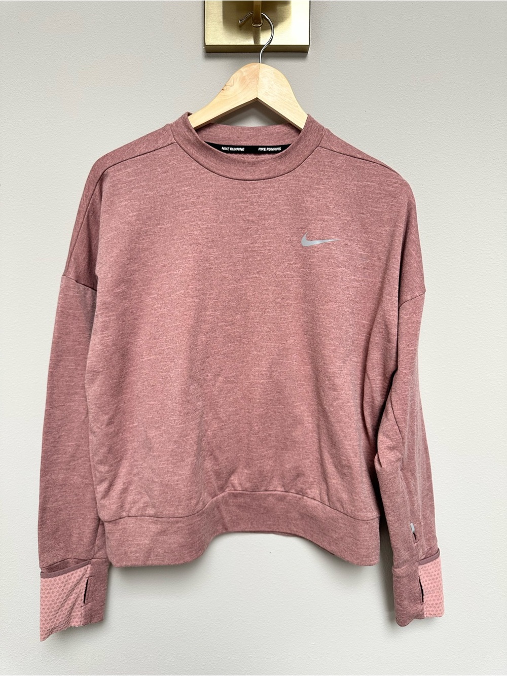 Nike Women’s Rose Heather Crewneck Dry Fit Running top
